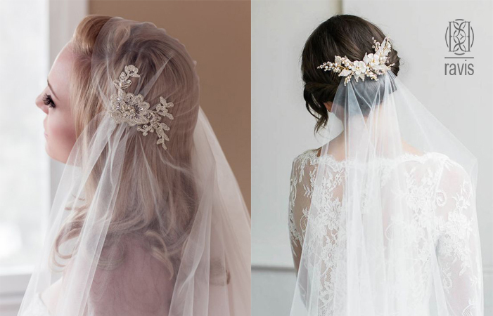 مدل مو و تور سر عروس | آرایشگاه زنانه| مدل مو| آرایش عروس| لباس عروس| تور عروس